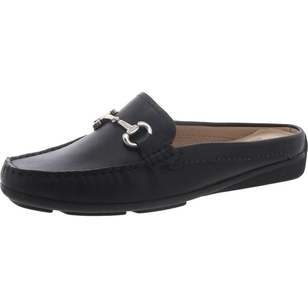 Marc Joseph Womens Ocean Drive Black Leather Bit Loafers Shoes NWOB